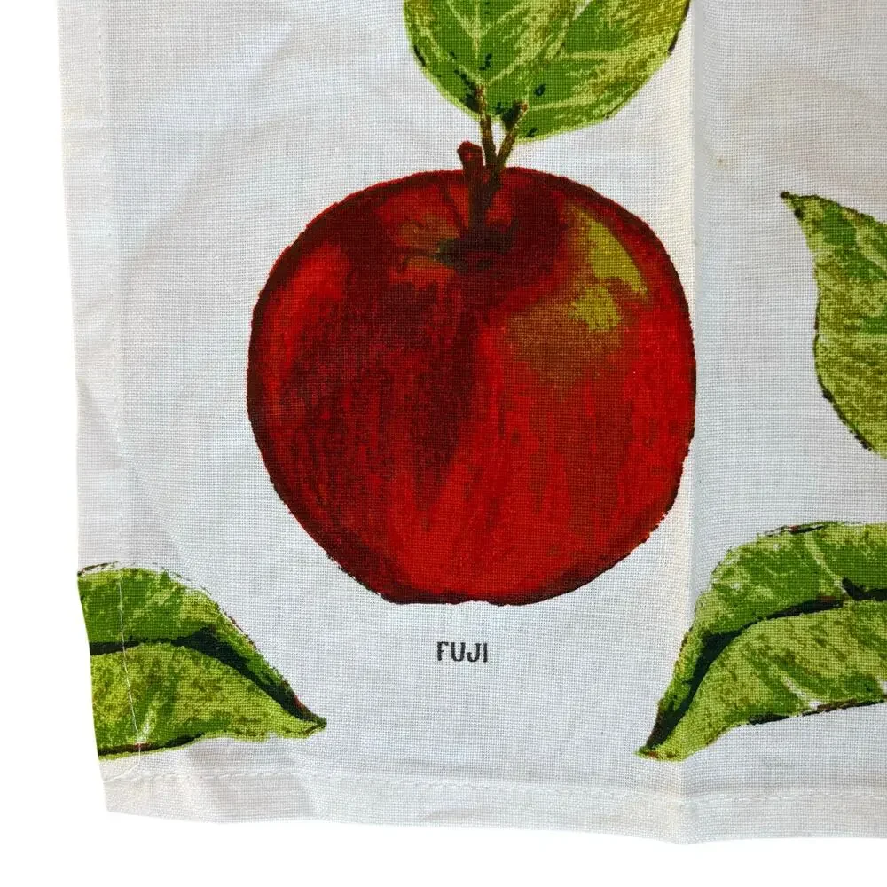 Stonewall Kitchen Botanical Apples tea towel cotton rectangle chefs cloth